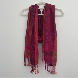 3/$18 - Pink Paisley Scarf
